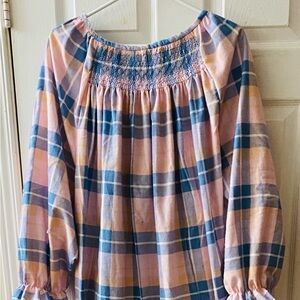 Smocked Flannel Nightgown